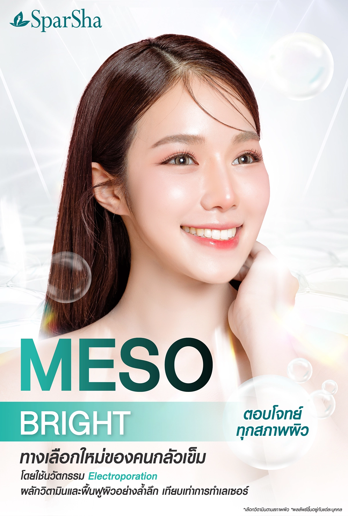 Meso Bright เทคโนโลยีผลักวิตามินสู่ผิวหน้า